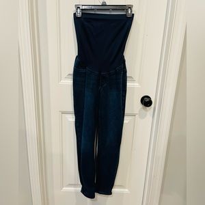 Spanx medium maternity dark wash jeans
